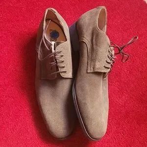 Brand New JD Fisk Men\'s Lace Up Suede Shoes BRAND NEW Mens Rare JD Fisk Brown Suede Wingtips Sz 10 | eBay main image 3